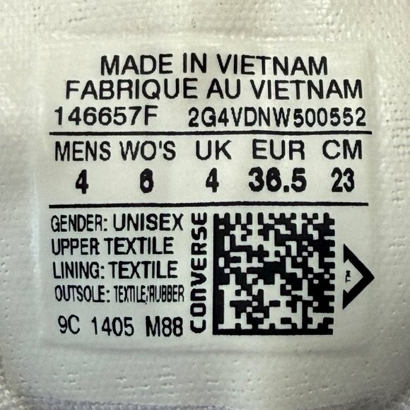 Converse All Star Cupcakes Low Top Shoes Women Size 6 2G4 VDNW 501465 - Picture 9 of 11